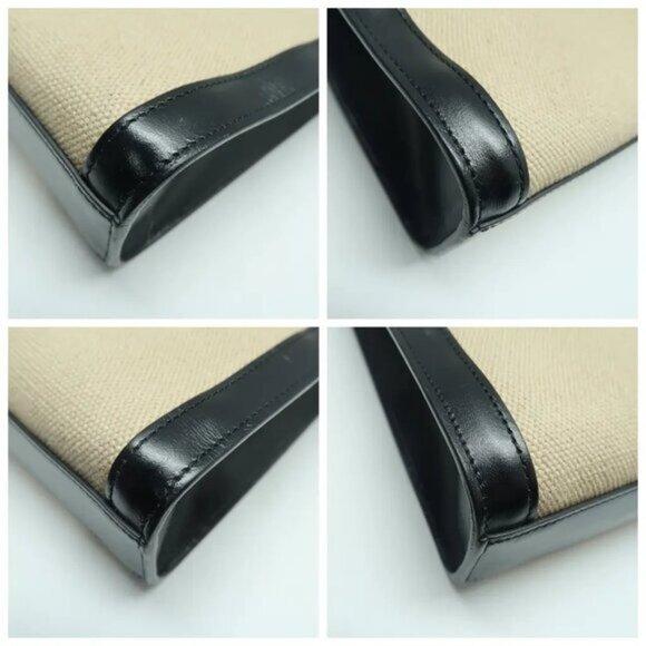 Celine Cabas Brown Canvas Satchel 982-061925 - Picture 6 of 12